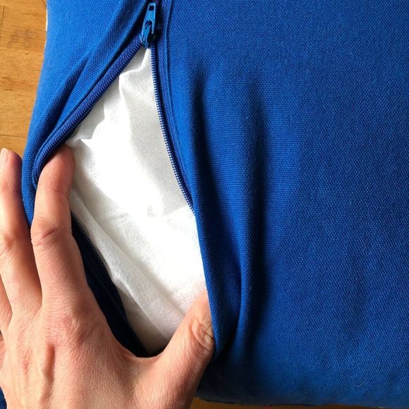 Colorful Rug Pillow Pillowcase 16x16 Ethnic Boho Blue Purple Cream Burgundy - Picture 2 of 7